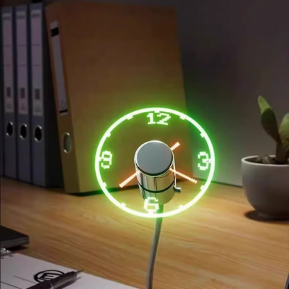 Mini Clock Fan